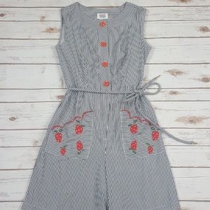 Unique-vintage strawberry romper